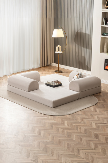 Doqu Home Bohem Uzanmalı Köşe Koltuk