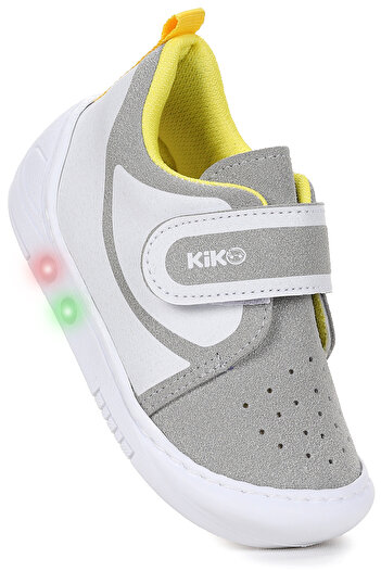 Kiko Kids Kugan Velcro Lighted Baby Boy Walking Sports Shoes