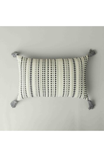 Linens Remi Throw Pillow Cover 30X50 cm Gray