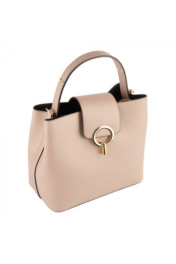 AZZURA Megan bag, 100% natural leather, dusty pink