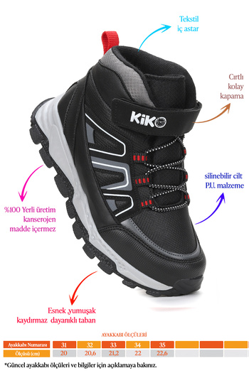 Kiko Kids Спортни обувки за момче - термо подметка Kcal, велкро