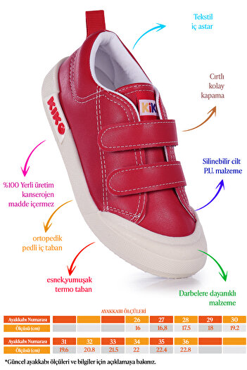 Kiko Kids Suba Velcro Thermo Sole Girls' Casual Sneakers