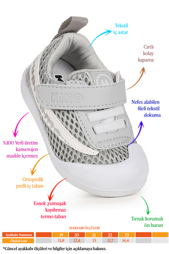 Kiko Kids Welti Velcro First Step Slippers Shoes for Baby Boy