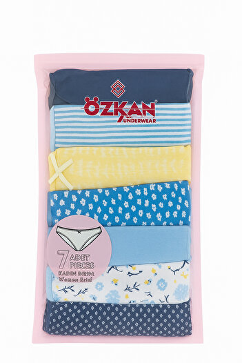ÖZKAN underwear Özkan 26481 - 7 Pack Γυναικεία μονό ζέρσεϊ, ελαστικά άνετα βαμβακερά εσώρουχα μπικίνι