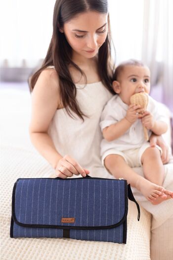 HAMUR Baby Changing Care Bag with Organizer Mother Baby Newborn Changing Mat Bb-505