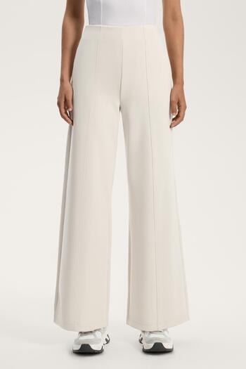 Oysho Super high rise piqué trousers with cotton