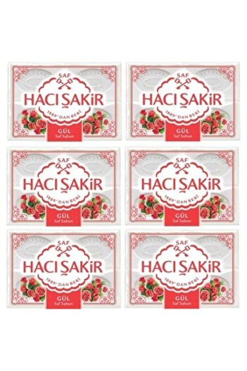 Hacı Şakir Bath Soap Rose 600 Gr X 6 Pieces