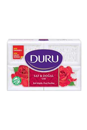Duru صابون الورد الأبيض النقي والطبيعي 4 × 150 جم = 600 جم