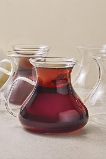 Perotti Ehl-I Keyf 6-Piece Borosilicate Glass Tea Cup Set 200ml 16043