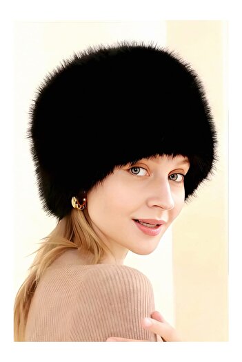 LadyColor Soylu Women's Best-Selling Winter Hat Bucket Plush Imported Hat Warm Faux Fur