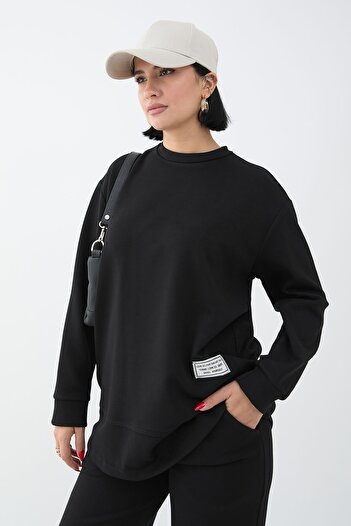 InStyle Black Suit with Label Detail