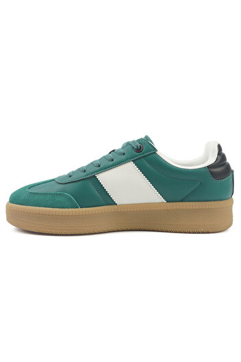 U.S. Polo Assn. Men's White Low-Top Sneakers - Bold Stripped Design for that Unique Look
