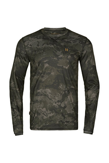Harkila NOCTYX Camo L/S Blouse, Black