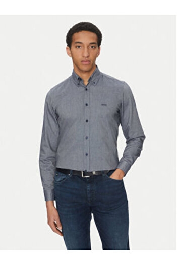 BOSS Men's Shirt 50519707 Blue