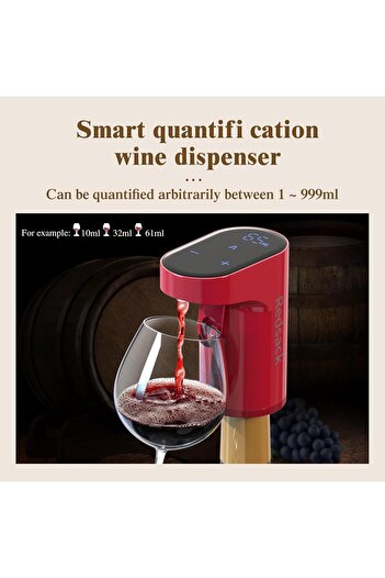 Redsack Smart Liquor Alcohol Digital Dispenser Decanter Aerator Pump