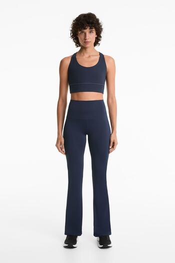 Oysho High rise Comfortlux flare trousers