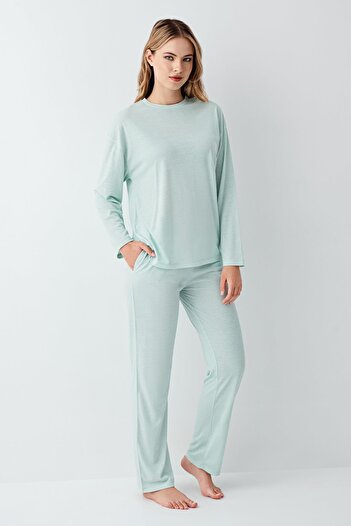 Arnetta Women's Solid Color Pajama Set, 50% Modal 50% Cotton