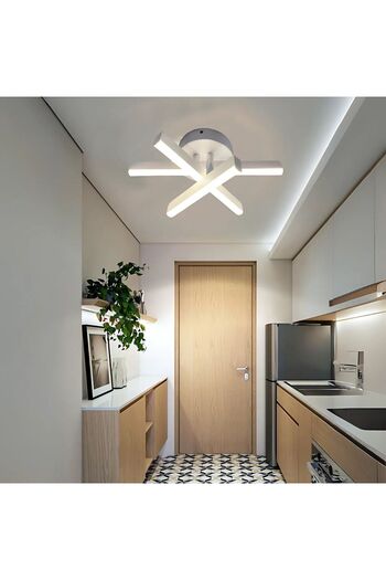 ALC-Shop Diego LED Chandelier, 18W, White, Metal, Cold/Warm/Neutral Light