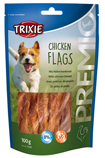 Trixie Recompense Pentru Caini, Premio, Rulouri Din Piele Cu Pui, 100 g, 31539