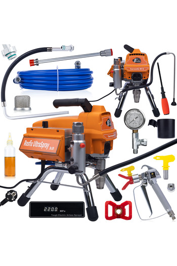 Rosfix Aggregate Paint Gun Tornado RT3 | 2200W 22MPa 2.5L/min UltraSpray