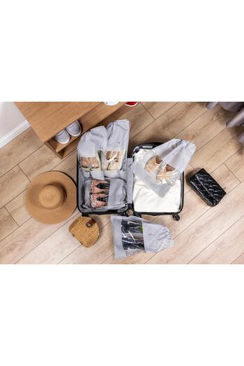 Smyak Suitcase Organizer Set of 5 Luggage Travel Organizer Shoe Bag Pouch