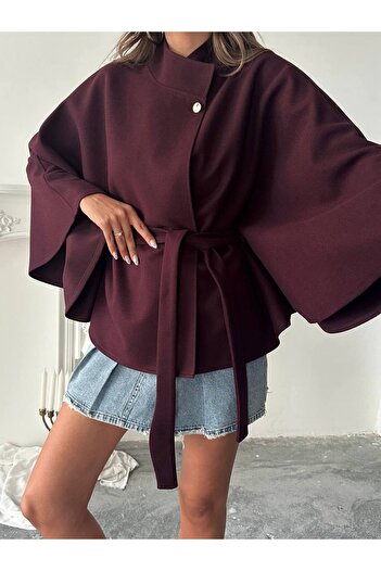 Molly Nelly Women's Batwing Sleeve Poncho Cape Kaşe