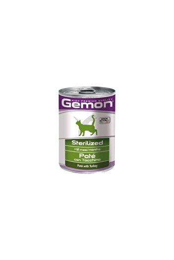 Monge Wet Cat Food, Jamon Sterile, Turkey Pate, 400 g