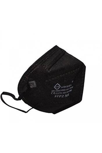 Flippy 75 pieces Face protection mask, Flippy, FFP2, KN95 CE 0370, 5 layers, non-sterile, Black