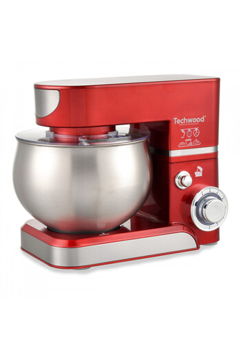 Techwood Planetary mixer TRO-1065, 1000W, 5 liters, 6 speeds,Pulse, ,Red/Stainless steel