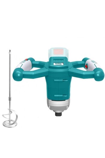 TOTAL Total electric mortar mixer, Li-Ion, 20 V, 650 RPM, M14 shaft