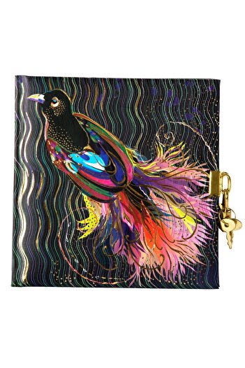 Turnowsky Locket diary Goldbuch Flower Bird 17x17 cm