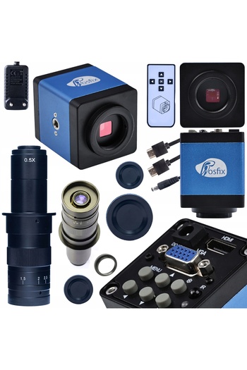 Rosfix HDMI-VGA Microscope Camera Set + 180x Lens | FullHD, C-Mount, 2MP