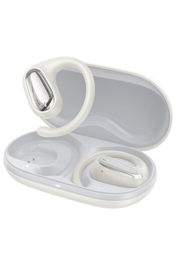 Hoco Casti Bluetooth EA4 Open-Ear, Capacitate 500mAh, Autonomie 6 Ore, Design ergonomic, Crem