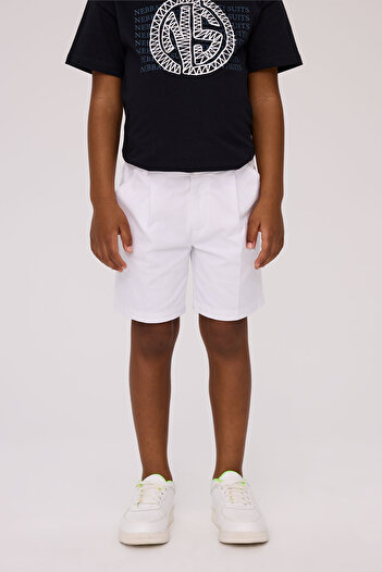 Nebbati Boy White Shorts