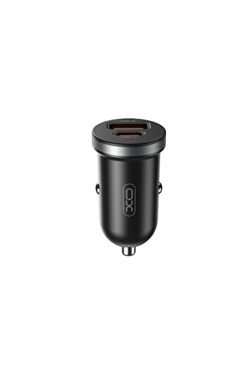 Xo Car Charger CC56 PD 30W QC 1x USB 1x USB-C Black