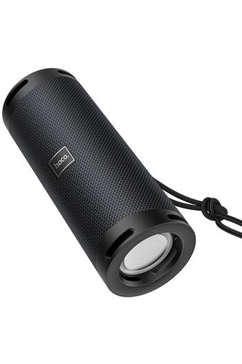 Hoco Portable Bluetooth Speaker 5.1, Pulse, LED Lighting, TWS, Black - Hc9