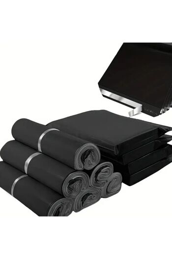 iğne izi Kargo Poşeti, E ticaret Poşeti, Paketleme Poşeti, Cepsiz Kargo Poşeti, Siyah 17x30 (100 Adet)