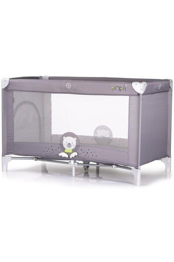Chipolino Foldable Cot Capri Bear Grey