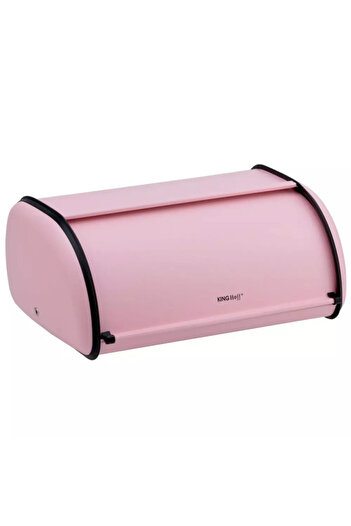 Kinghoff Bread box KH 1868, 18.5x27x44 cm, Smooth opening and closing, Steel, Pink