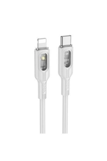 HOCO Premium Product Cablu Date Si Incarcare USB-C - LIGHTNING HOCO U120, 27W, 1m, Gri