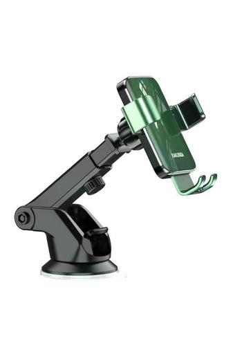 KAKUSİGA Car Phone Holder KSC-1498 Mechanical Gravity Lock suction cup mount, Green