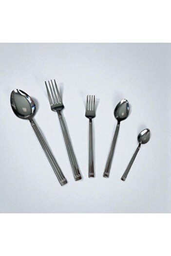 ENASHOP Stainless Steel Tablespoon Set - 30 Pieces - Elif Model - Daily Use