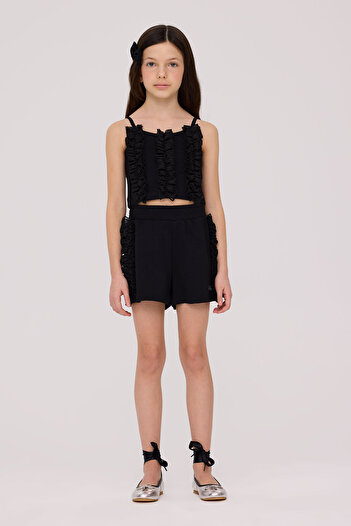 Tyess Girl Black Shorts