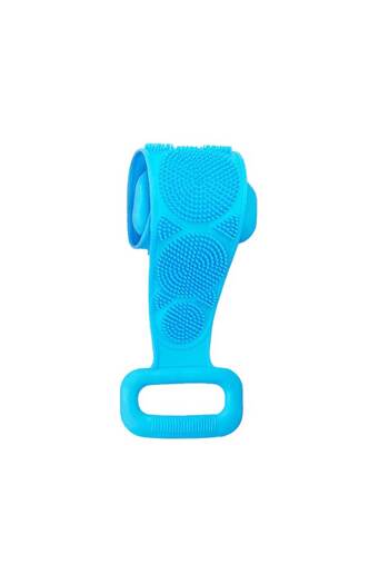 zioda smart essentials 2-in-1 Body Brush Silicone Band for Cleaning, Exfoliation and Massage - Blue