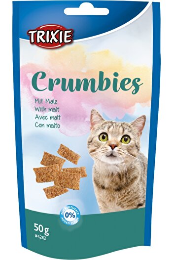 Trixie Cat Treats, Crumbies With Malt, 50 g, 4262