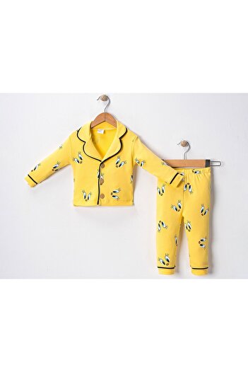 minilove Baby Tweety Buttoned Pajama Set