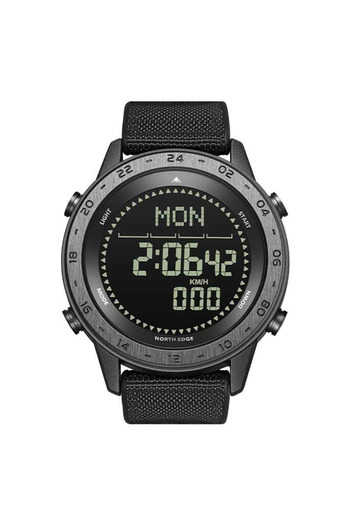 North Edge TANK 3 Men's Military Sport Watch, Pedometer, Calories, Compass, Alarm, 50M, Outdoor