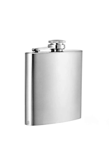 zola Pocket metal flask, Zola®, silver, 210 ml, 12 x 9 cm