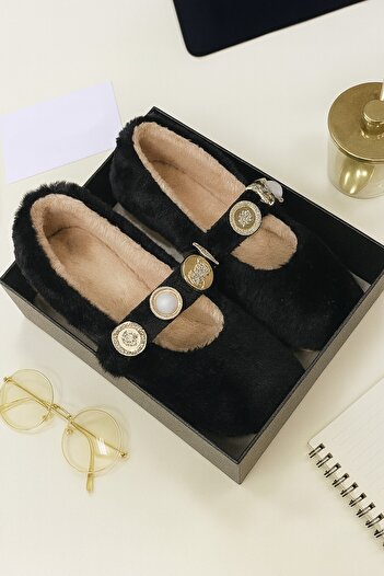 Moda Frato Zera Home Women's Home Slippers Winter Good Wool Home Shoes Slippers