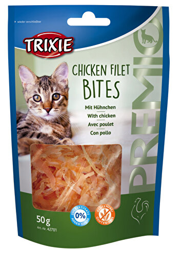 Trixie Cat Treats, Premio, Chicken Filet Bites, 50 g, 42701